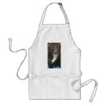 "Chocolate Lab Running" Aprons