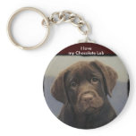 Chocolate Labdrador Retriever Keychain