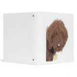 Chocolate Labradoodle 3 Ring Binder