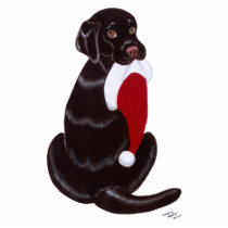 Chocolate Labrador Christmas Ornament