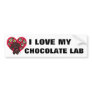 Chocolate Labrador Mum Floral Heart