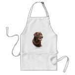Chocolate Labrador Retriever aprons