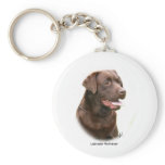 Chocolate Labrador Retriever Keychains