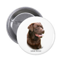 Chocolate Labrador Retriever Pin