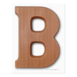 Chocolate letter b postcard