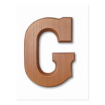 Chocolate letter G Postcards