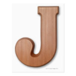 Chocolate letter j post cards