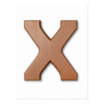 Chocolate letter X Post Card