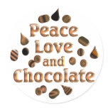 Chocolate Lover stickers