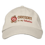 Chocolate Lover's Embroidered Valentine Hat embroidered hats