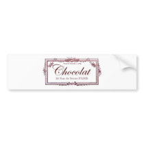Chocolate lovers .... love this vintage French art Bumper Stickers