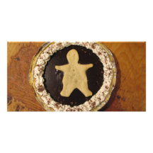 Chocolate Man Pie Photo Card Template