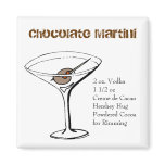 Chocolate Martini Recipe Magnet