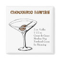 Chocolate Martini Recipe Magnet