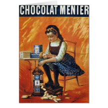 Chocolate Menier Greeting Card