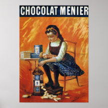 Chocolate Menier Print