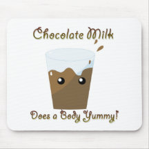 Chocolate Milk Does a Body Yummy Mouse Mat
