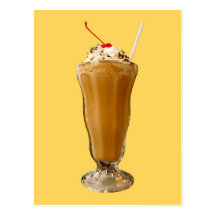 Chocolate Milkshake Post Card