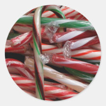 Chocolate Mint Candy Cane Sticker