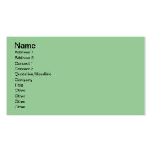 Chocolate Mint Floral Business Card Templates