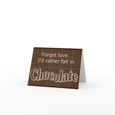 Chocolate notecard by slamdunksapparel