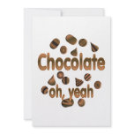 Chocolate Oh, yeah invitations