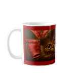CHOCOLATE PERSIAN CAT - HOLIDAY MUG