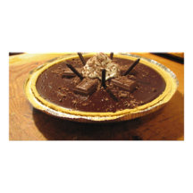 Chocolate Pocky Pie Photo Card