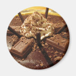 Chocolate Pocky Pie Refrigerator Magnet