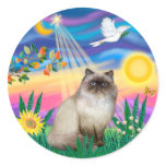 Chocolate Point Himalayan Cat  - Twilight Sticker