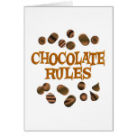 Chocolate Rules Greeting Card