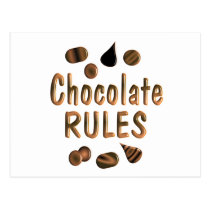 Chocolate Rules postcards