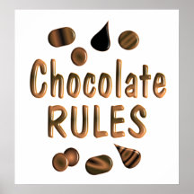 Chocolate Rules Poster