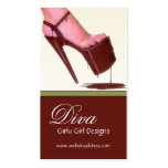 Chocolate Shoe Sexy Business Cards business cards