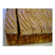 Chocolate sponge cake with chocolate buttercream postcards