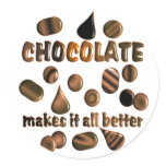 Chocolate stickers