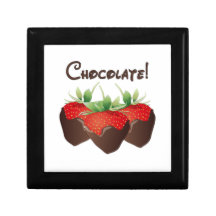 Chocolate Strawberry Trinket Box