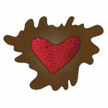 Chocolate Strawberry Heart photo sculptures