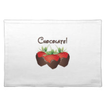 Chocolate Strawberry Place Mat
