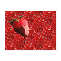 Chocolate Strawberry Postcard