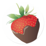 Chocolate Strawberry stickers