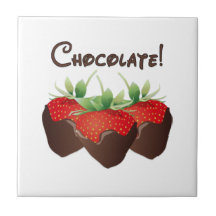 Chocolate Strawberry Tiles