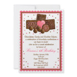 Chocolate Sweet Shop Inivtations invitations