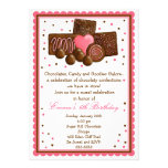 Chocolate Sweet Shop Inivtations Personalized Invite