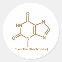 Chocolate theobromine stickers