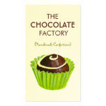 Chocolate Truffle Illustration Business Cards