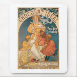 Chocolate ~ Vintage Hot Chocolate Drink Ad mousepads