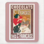 Chocolate ~ Vintage Hot Chocolate Drink Ad mousepads
