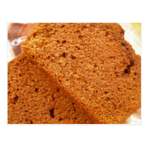 Chocolate zucchini bread postcard