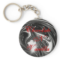 ChocolateNVanilla Swirl Keychain